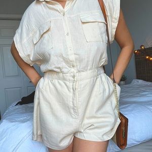 Abercrombie & Fitch Utility romper. Worn once. About a year old. Tags still on.